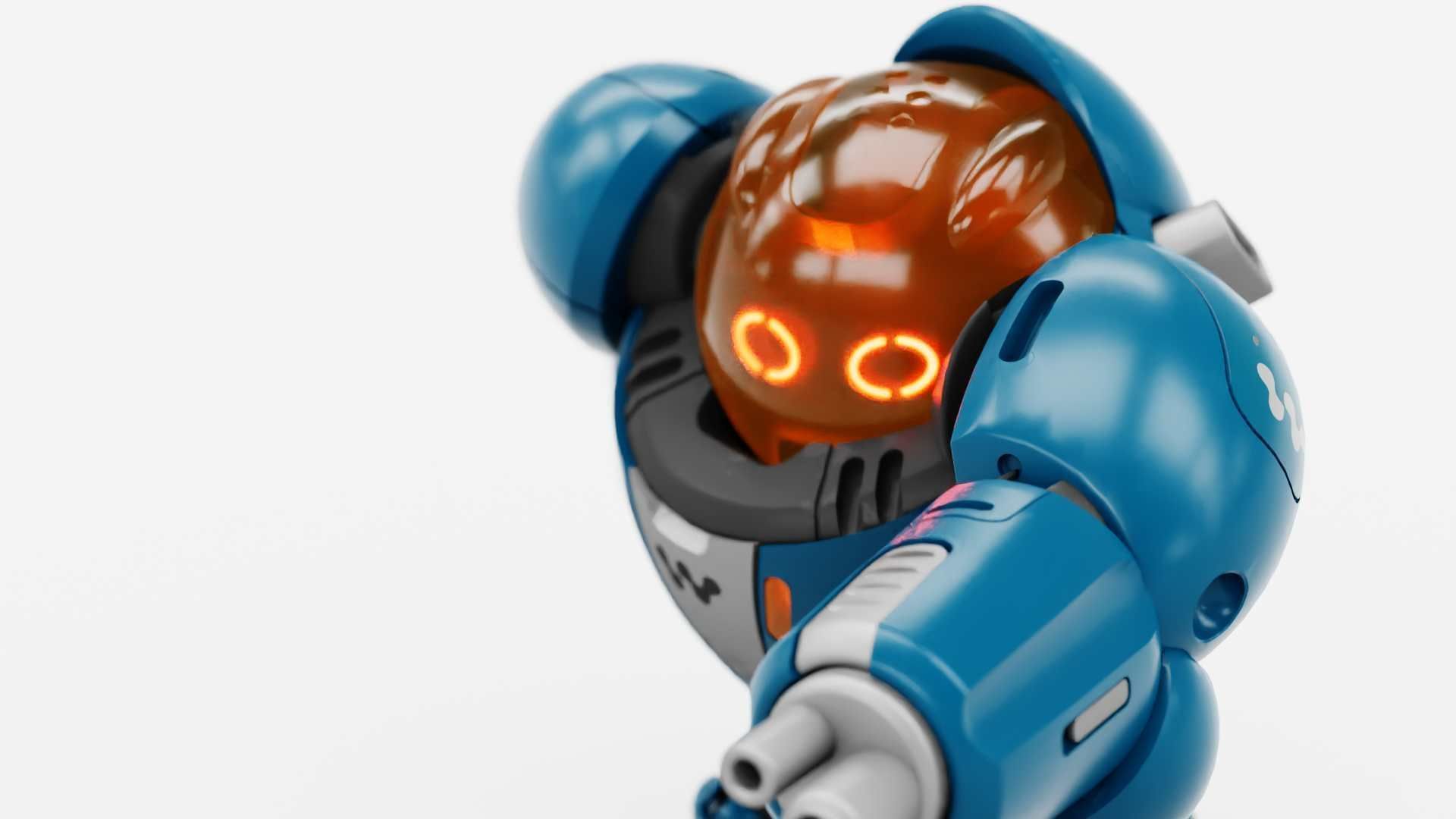 BATTLE DROID SLAME RIGGED 3D model_16