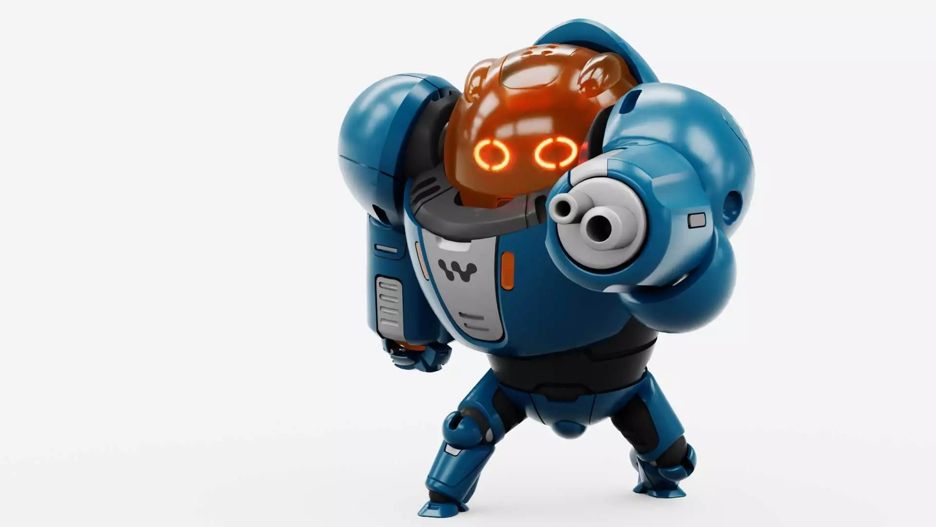 BATTLE DROID SLAME RIGGED 3D model_0