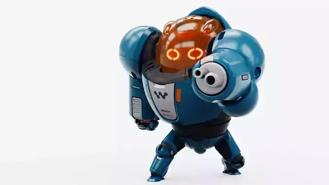 BATTLE DROID SLAME RIGGED