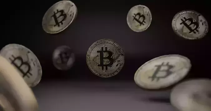 Realistic 3D Design of Bitcoin Cryptocurrency Coi 3D model