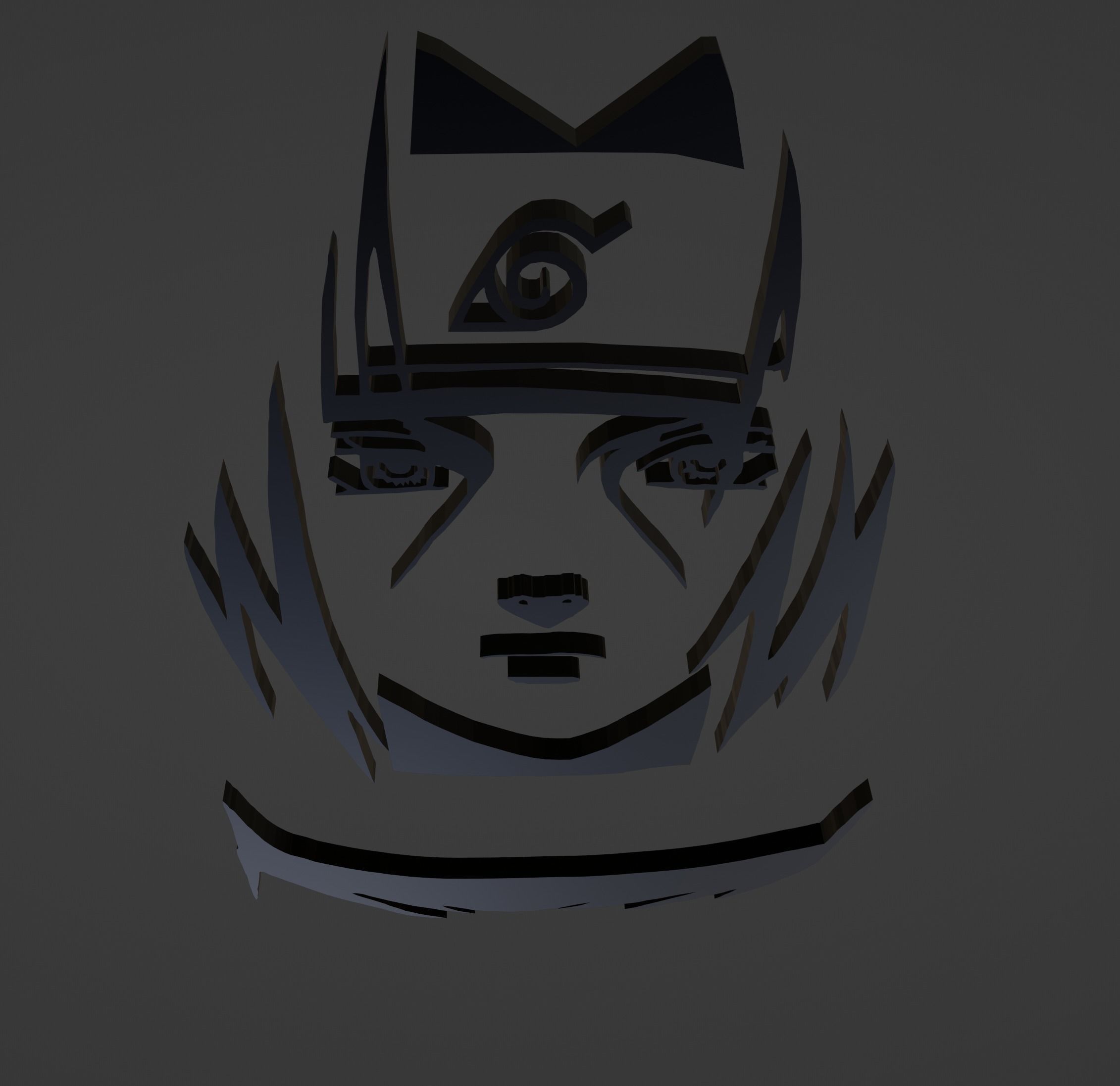 Wall Decor Itachi Uchiha 3D print model_3