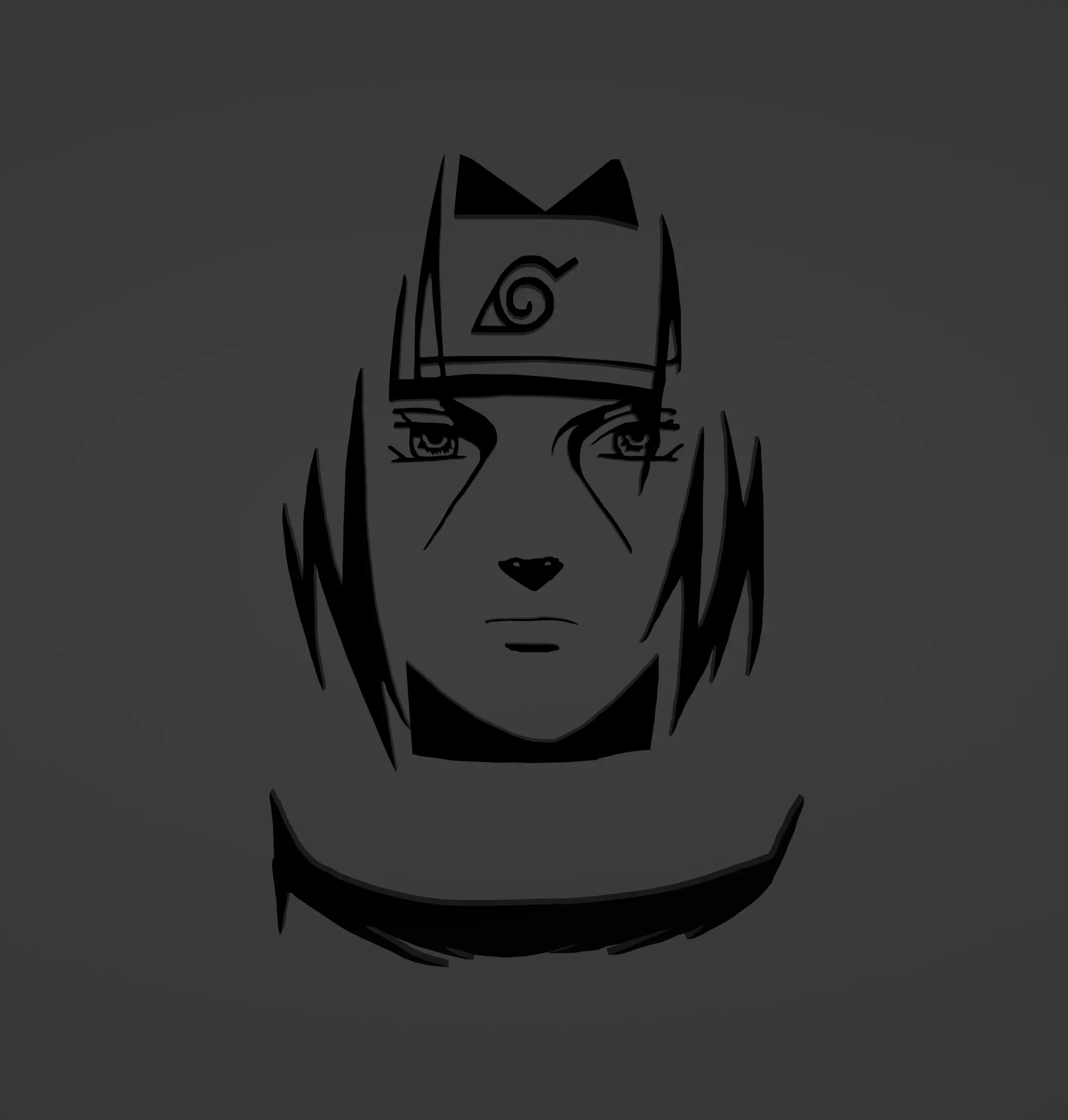 Wall Decor Itachi Uchiha 3D print model_0
