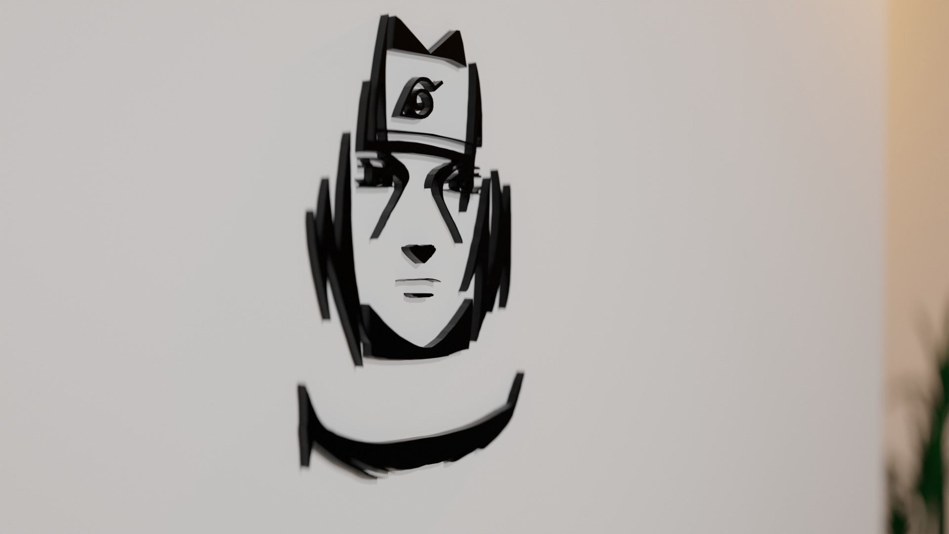 Wall Decor Itachi Uchiha 3D print model_5
