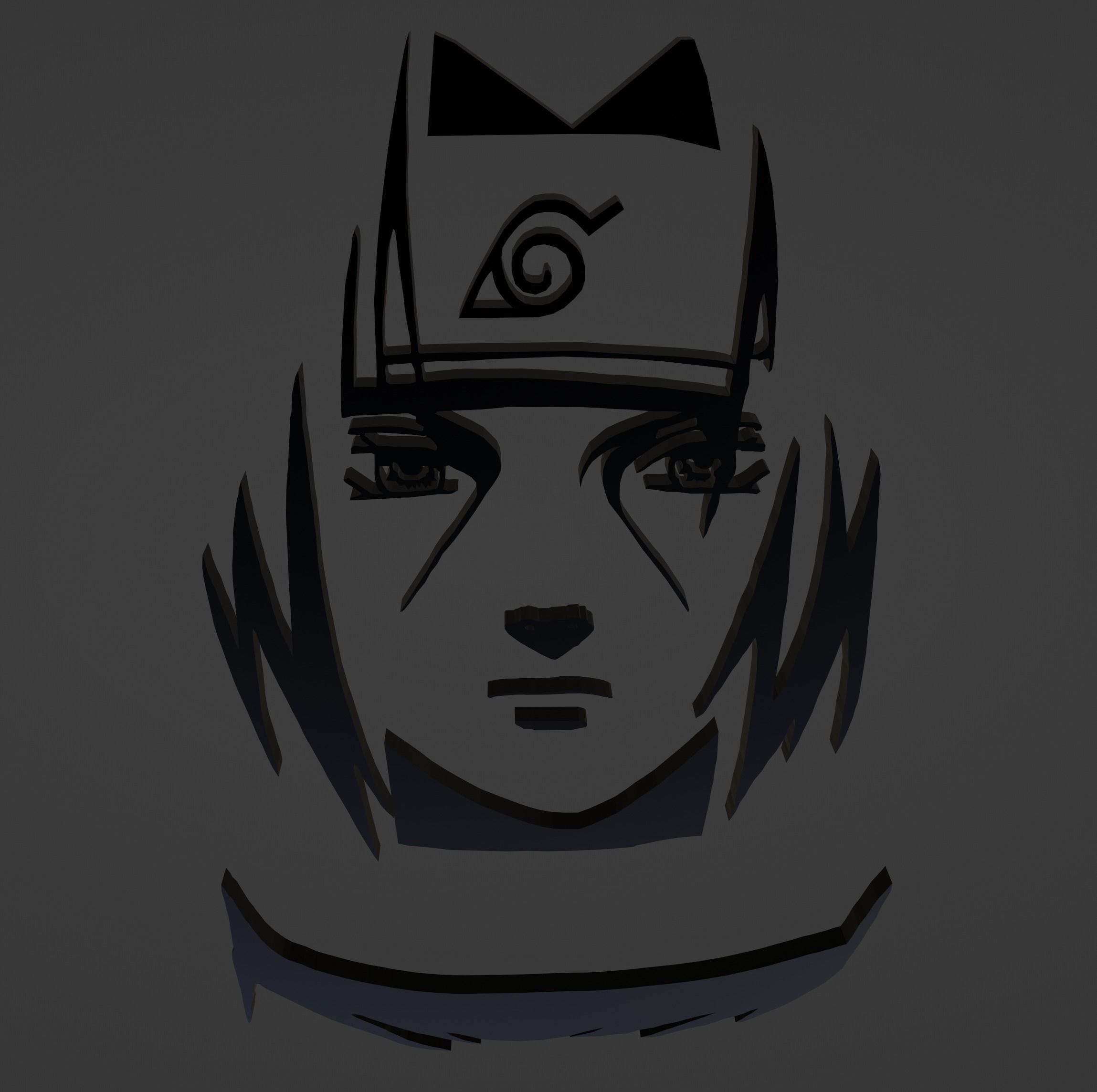 Wall Decor Itachi Uchiha 3D print model_1