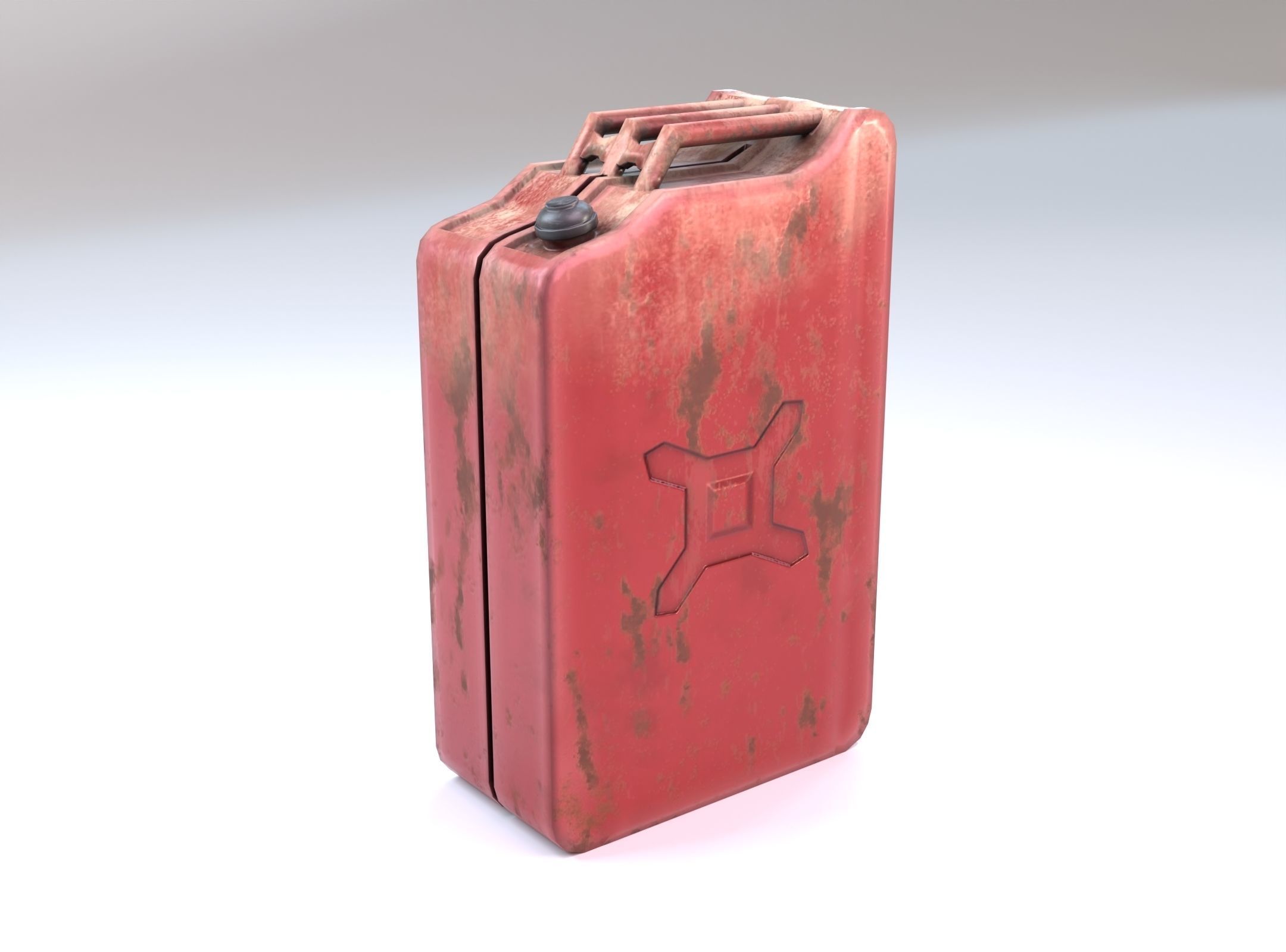 Jerrycan Free low-poly 3D model_1