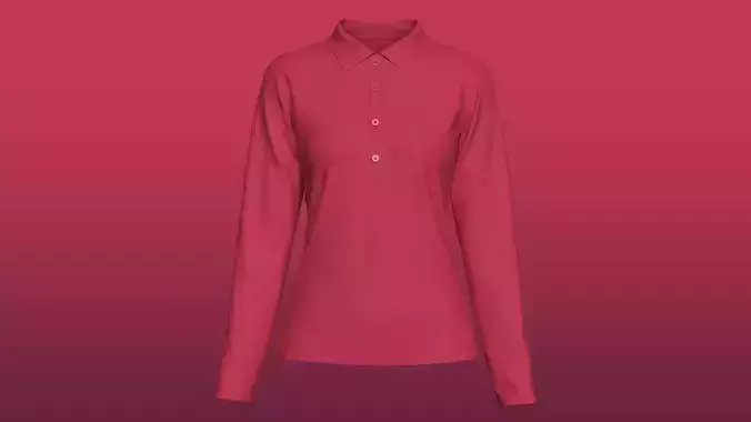 Women Long Sleeve Polo Design
