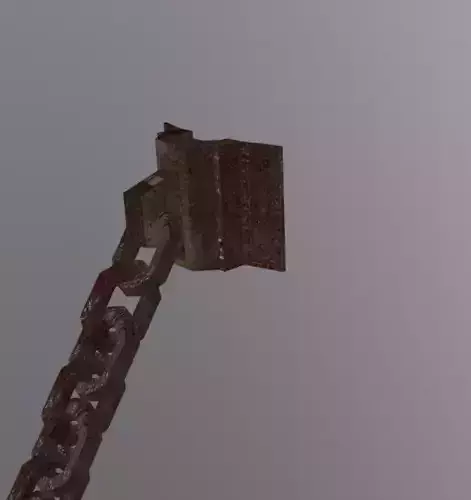 Rusty Chain  Low-poly 3D model