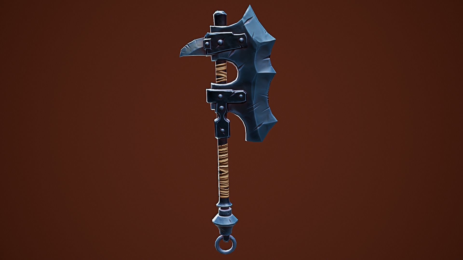 Stylize Axe Low-poly 3D model_1