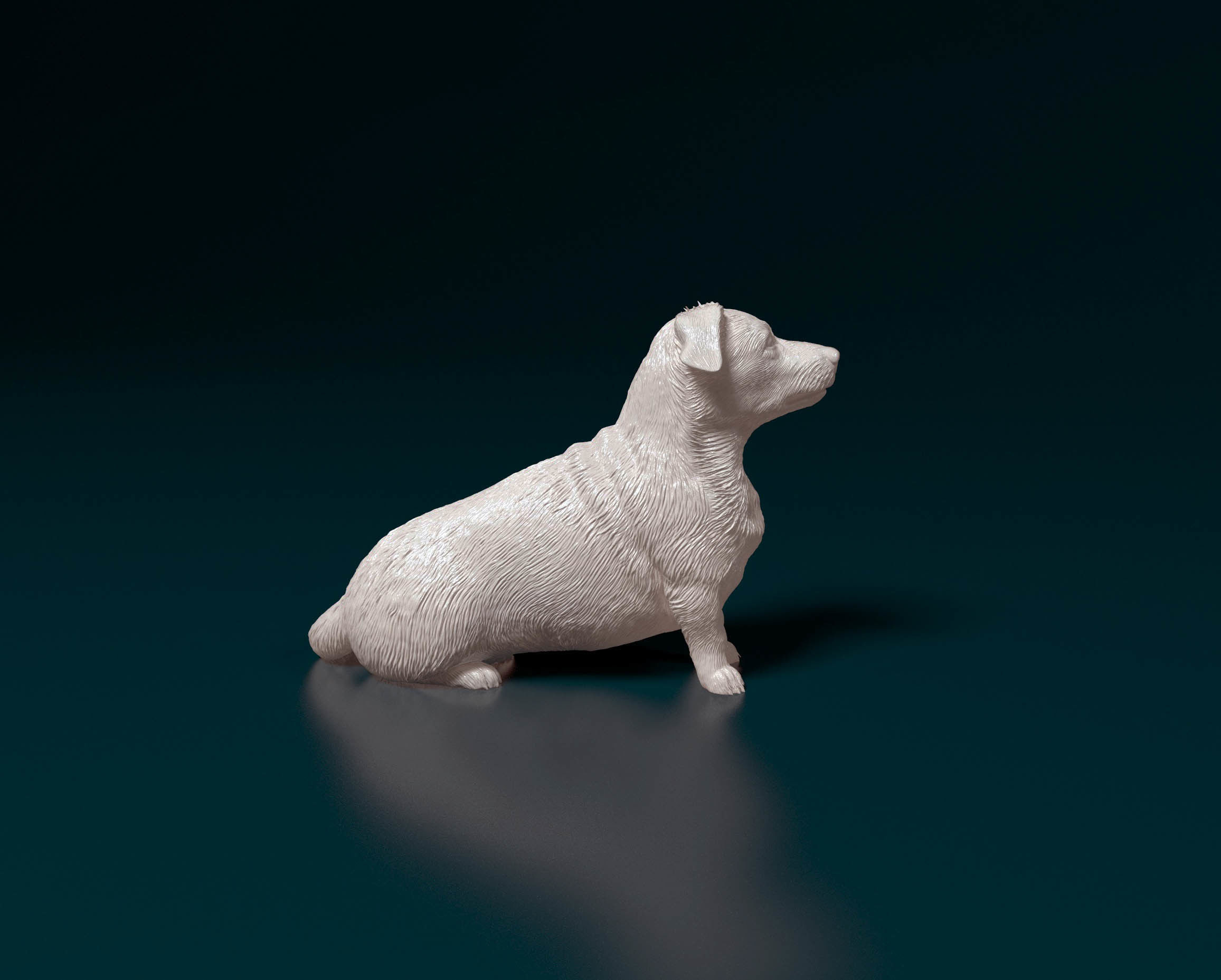 Corgi cross dog 3D print model_1