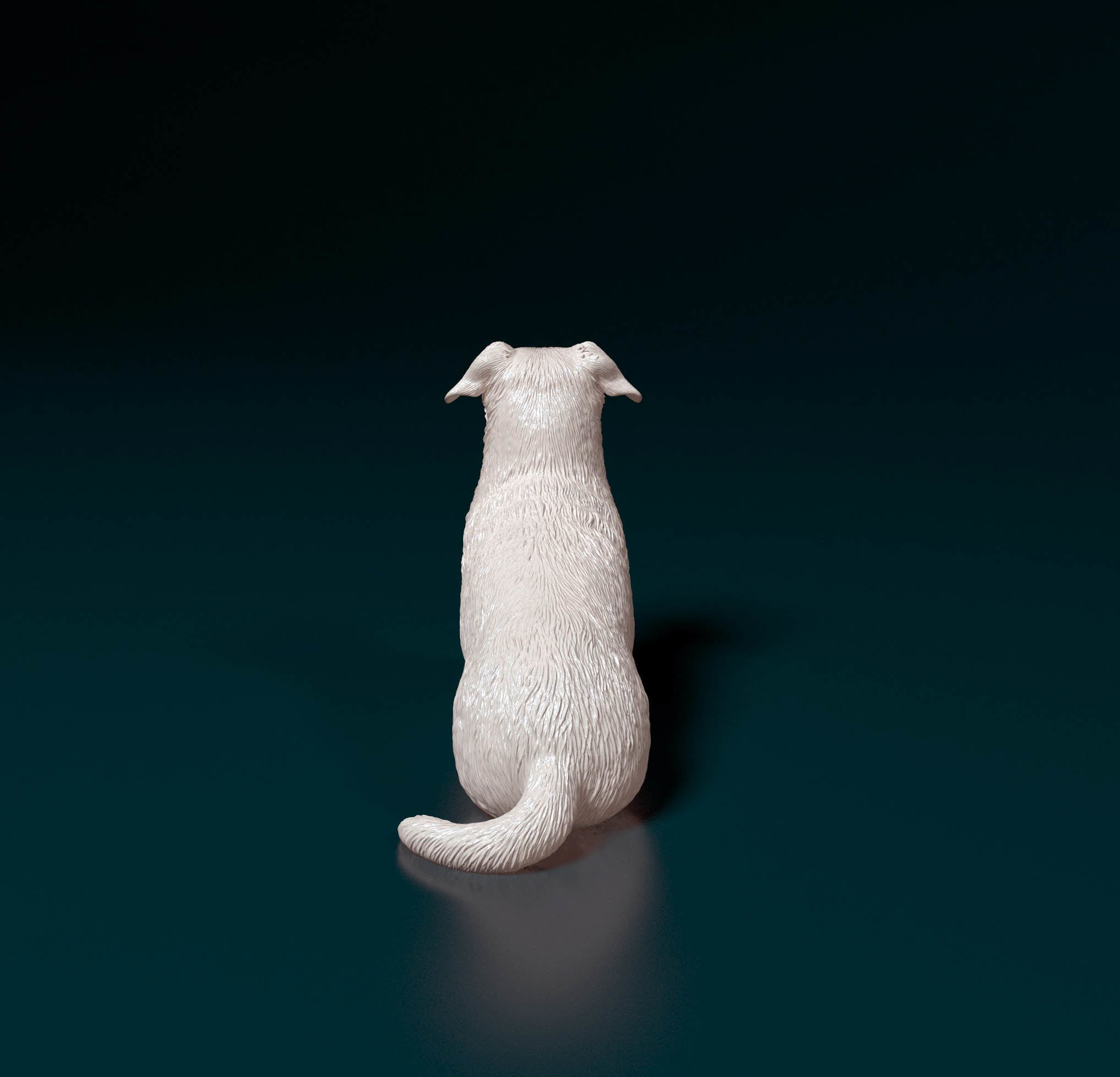 Corgi cross dog 3D print model_3