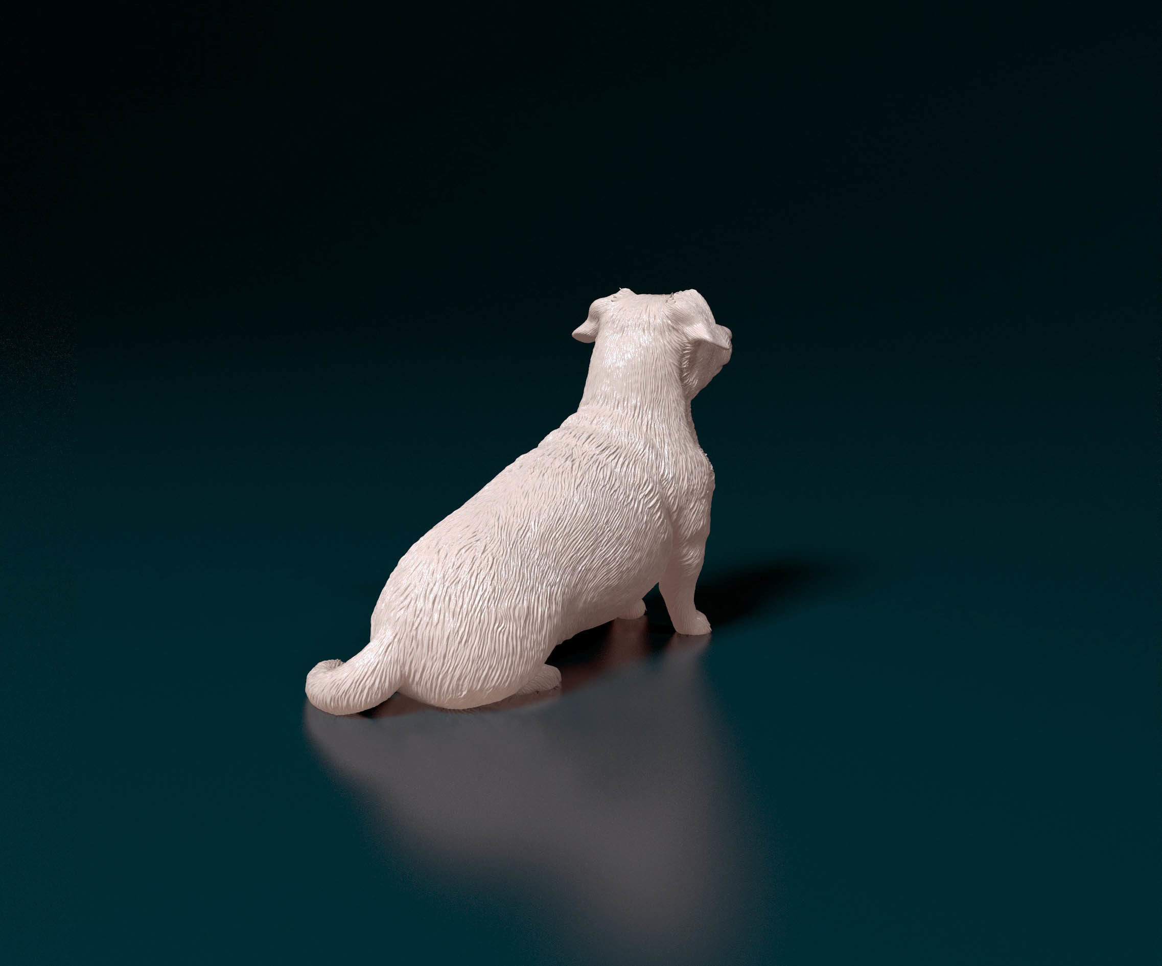 Corgi cross dog 3D print model_2
