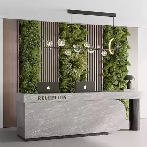 Reception Desk and Wall decor - office furniture 17