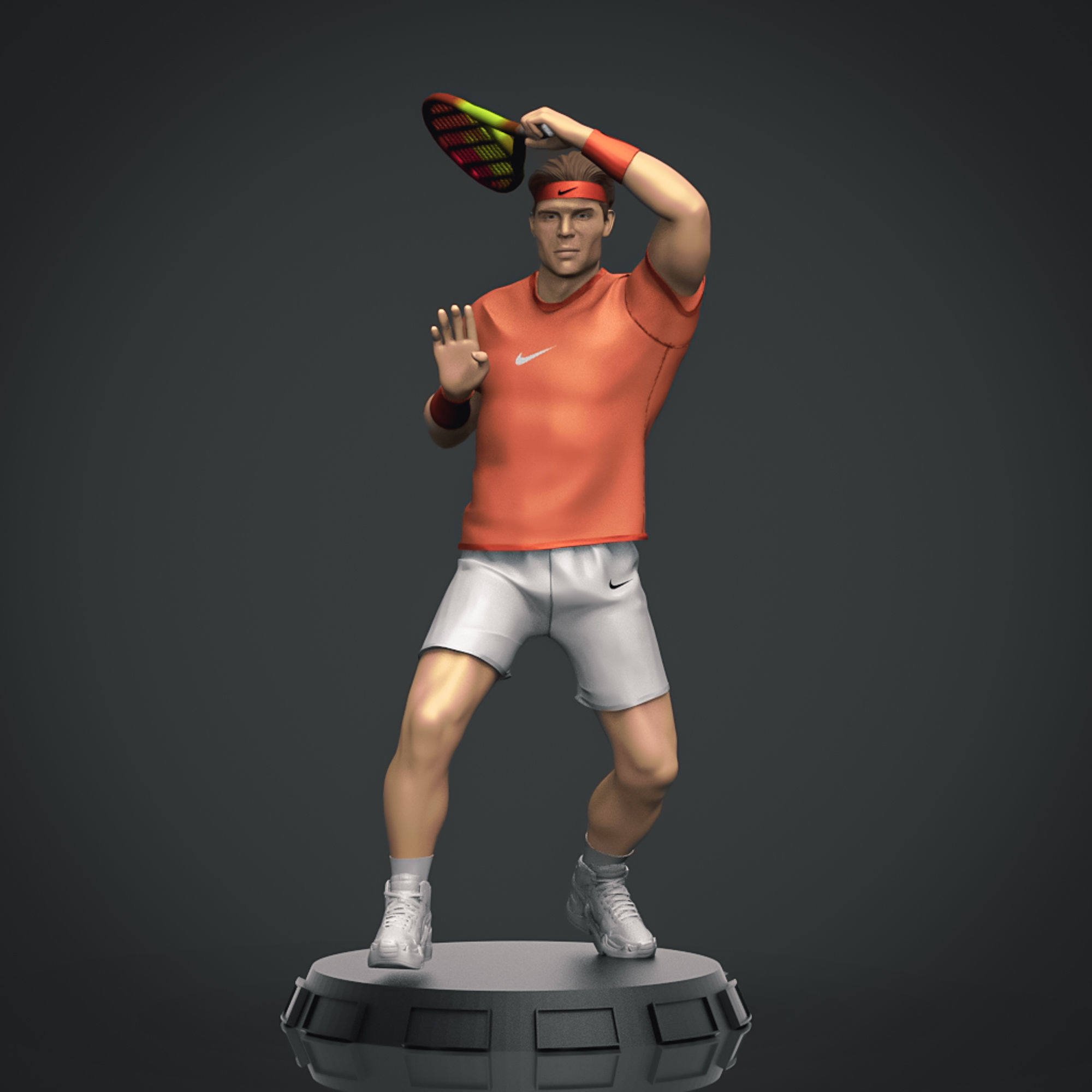  Rafael Nadal 3D Printable 4  3D print model_7