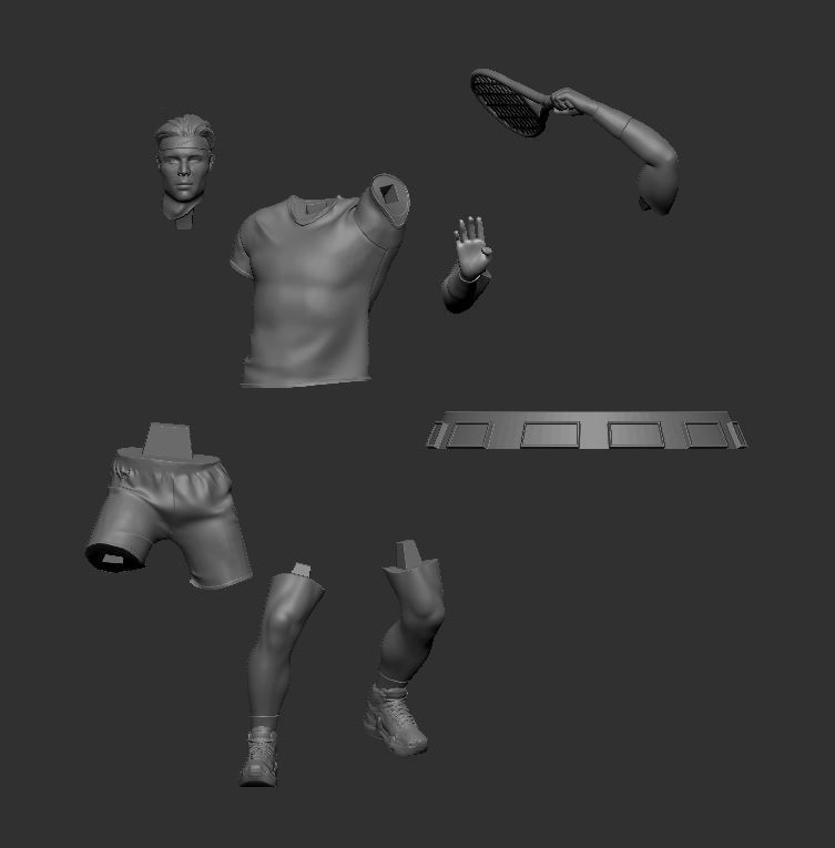  Rafael Nadal 3D Printable 4  3D print model_1