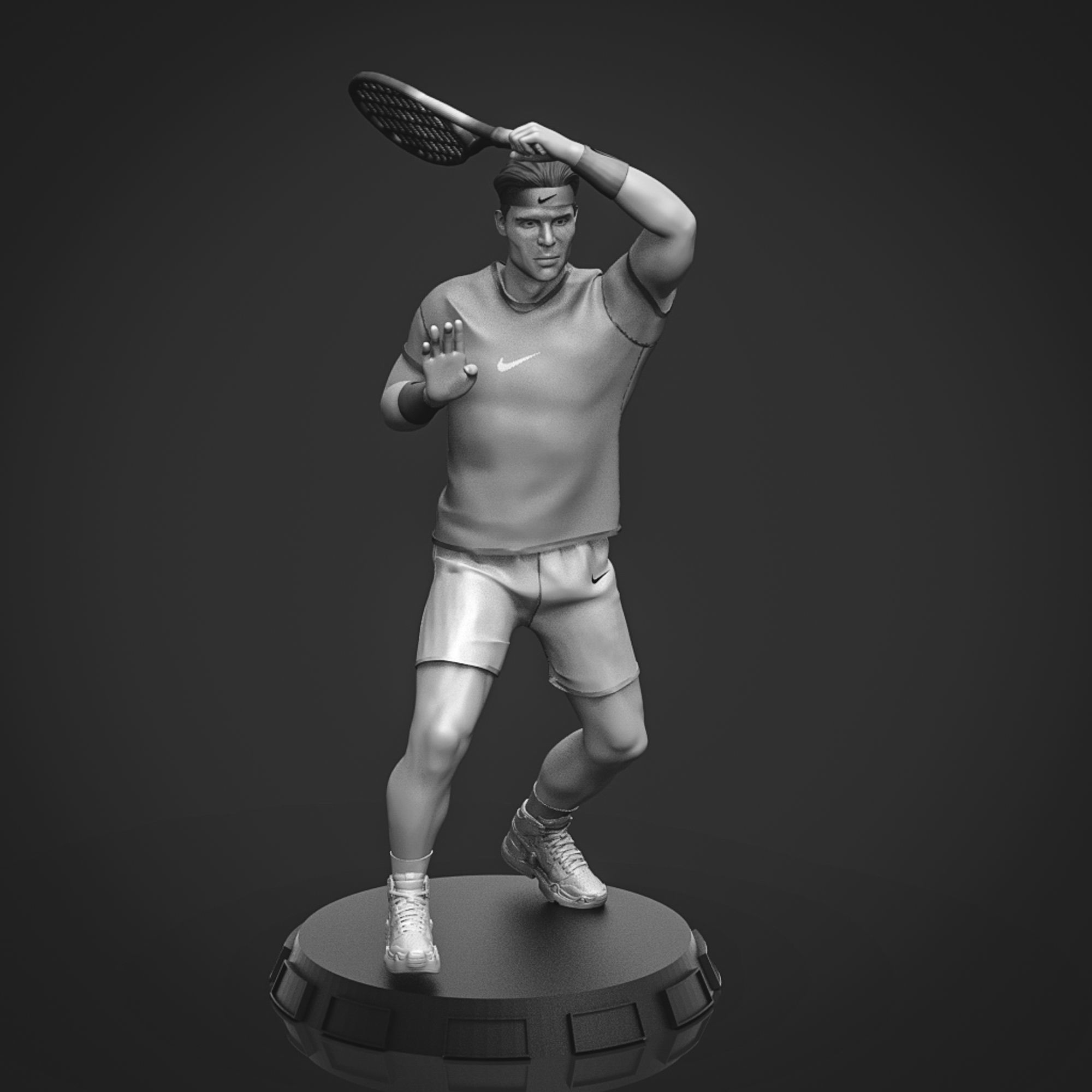  Rafael Nadal 3D Printable 4  3D print model_16