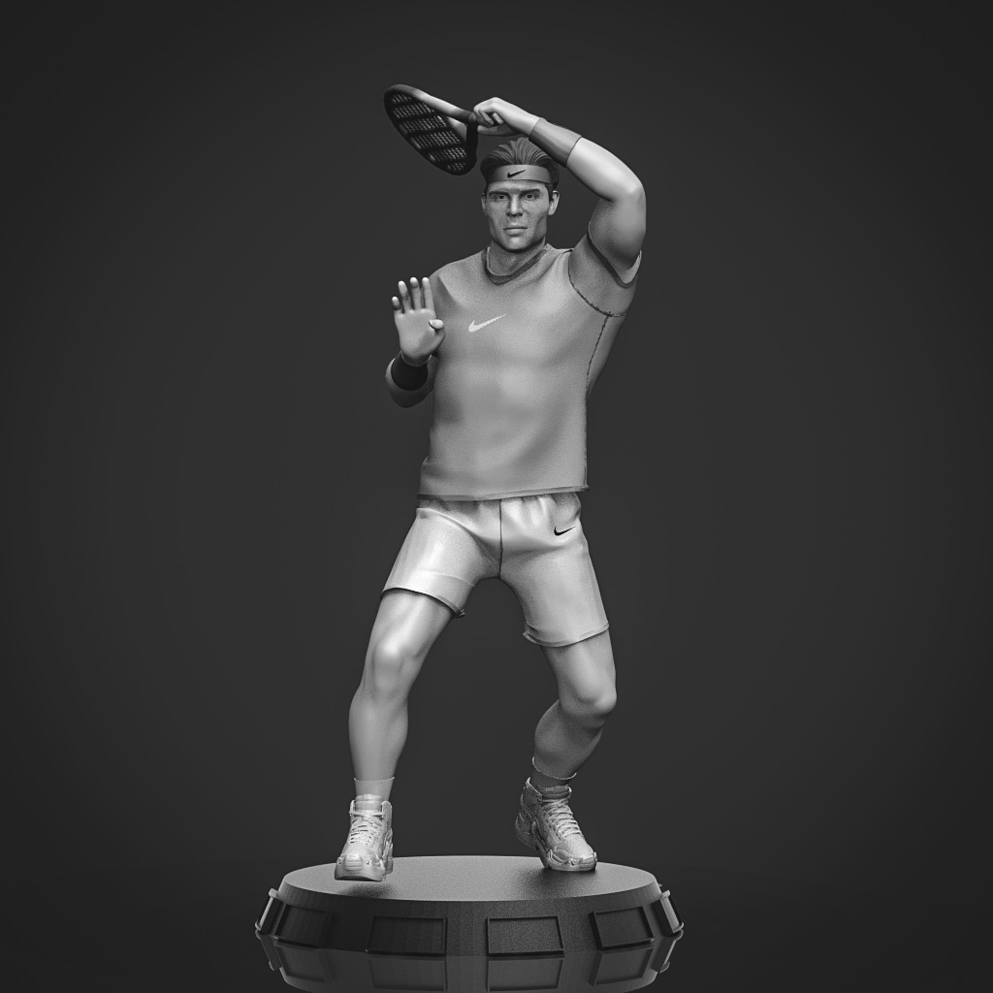  Rafael Nadal 3D Printable 4  3D print model_15
