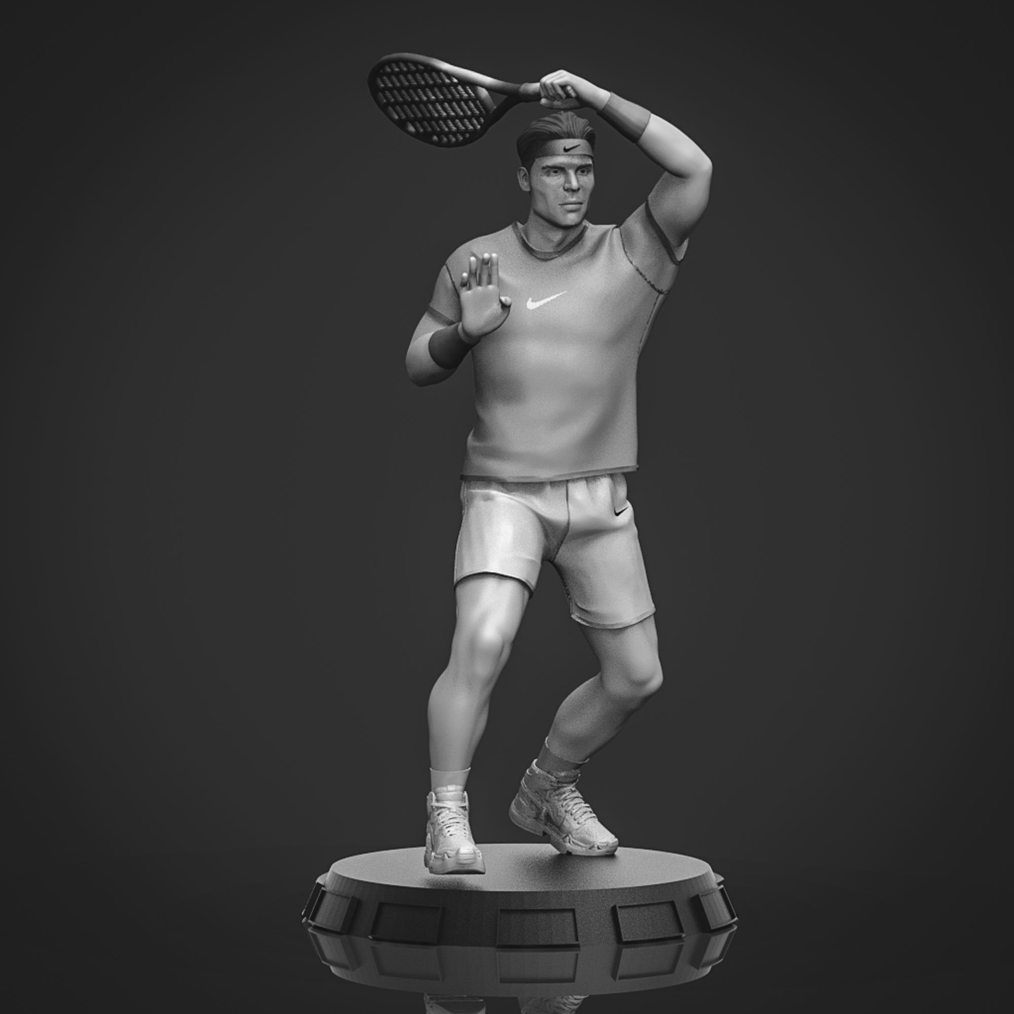  Rafael Nadal 3D Printable 4  3D print model_9