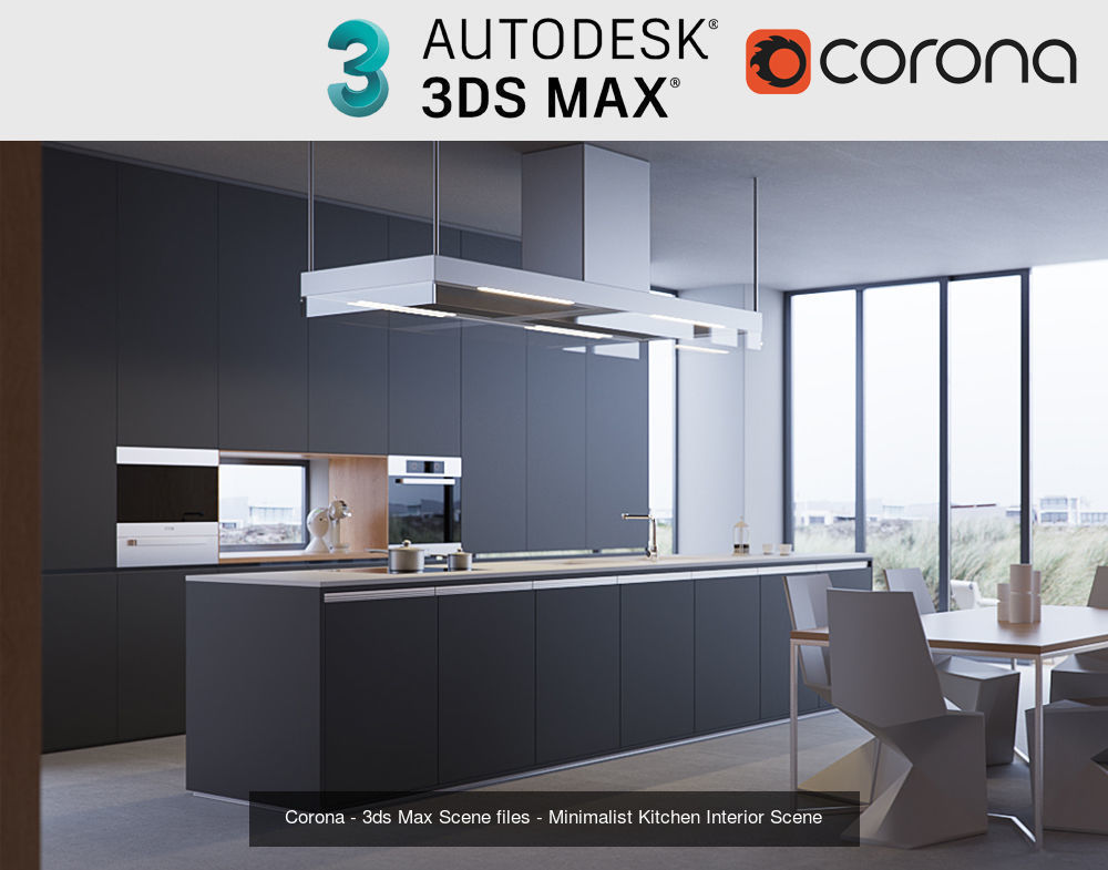 3ds Max Scenes files with Corona Setup 3D Model Collection_2