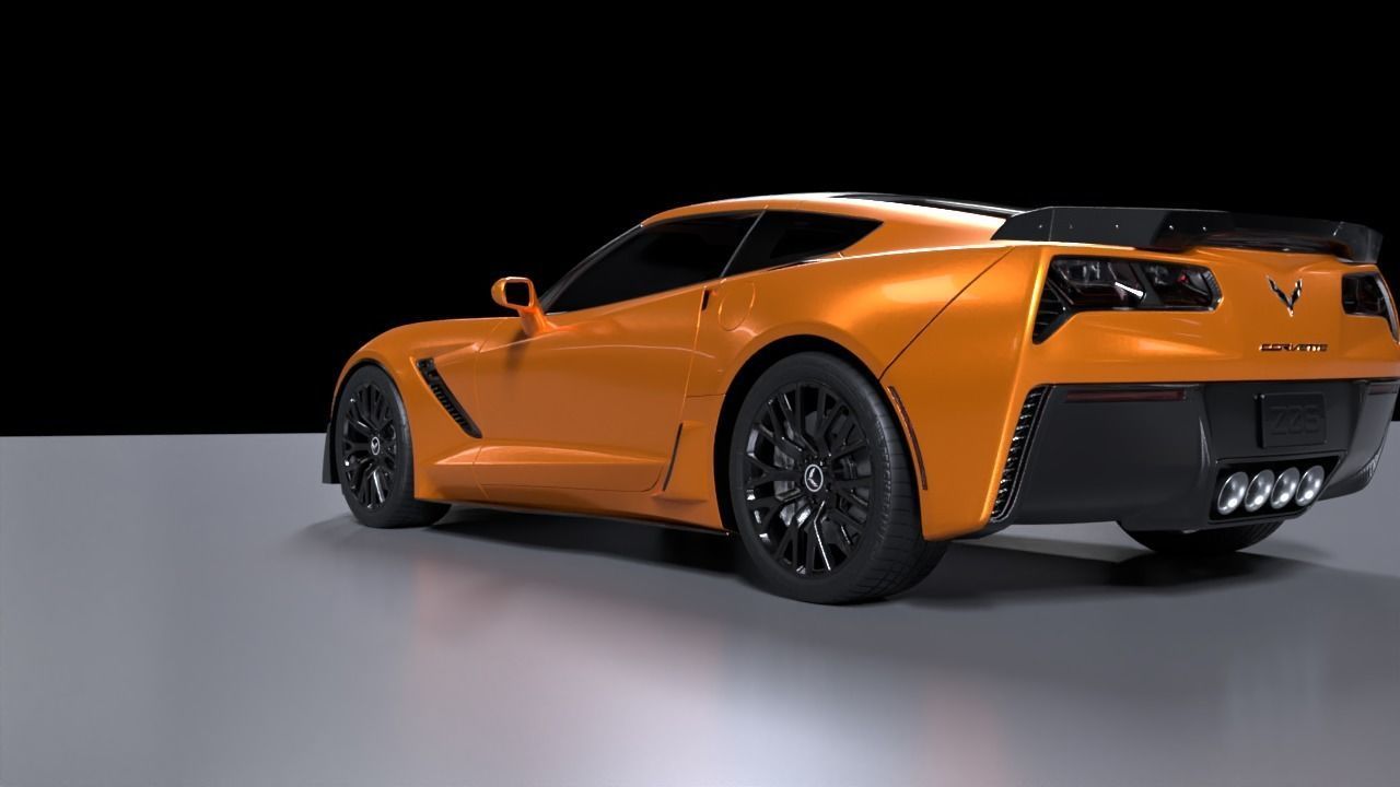 Chevrolet Corvette C7 3D model_3