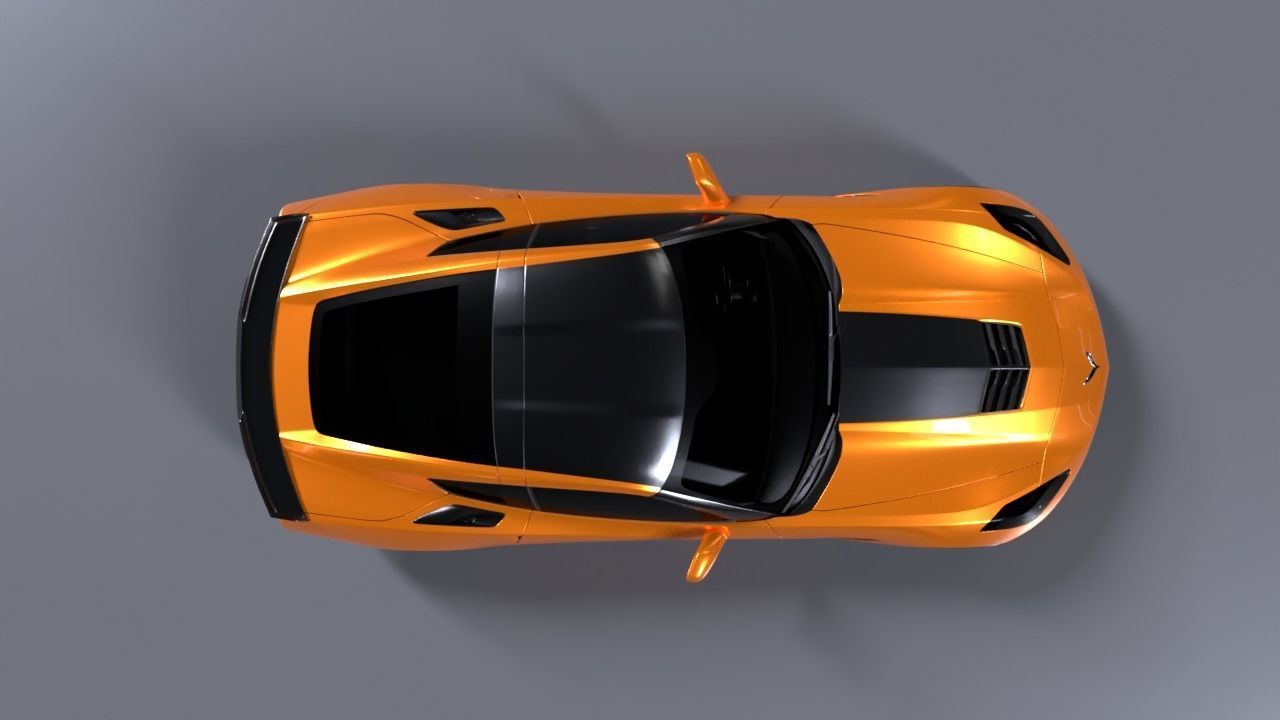 Chevrolet Corvette C7 3D model_4