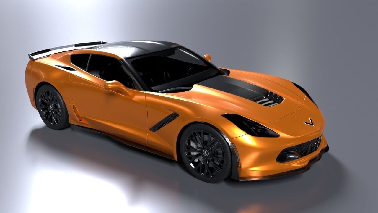 Chevrolet Corvette C7 3D model_2