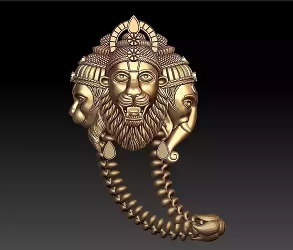 NARASIMHA TIGER NAIL PENDENT
