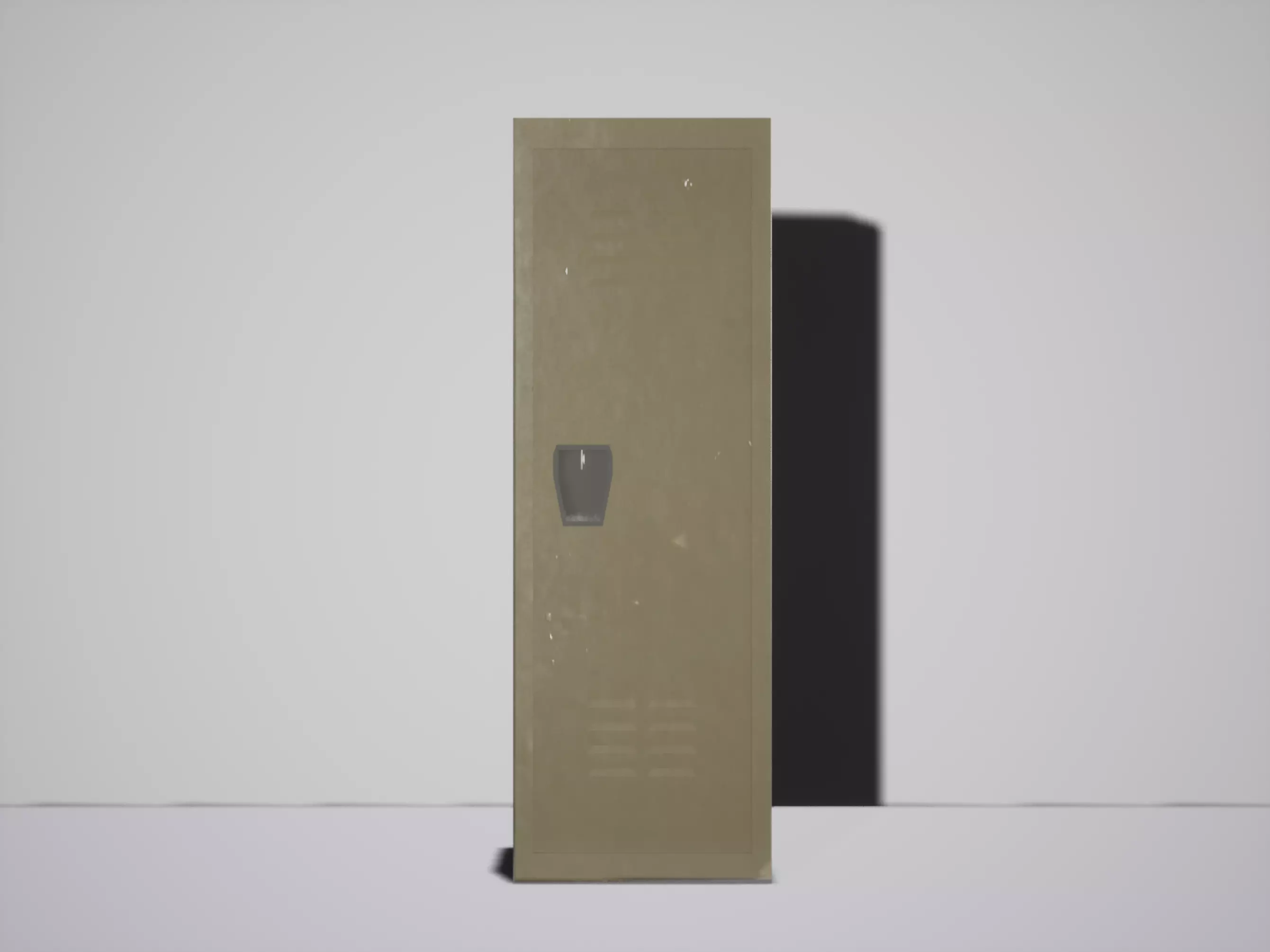 Locker Low-poly 3D model_0