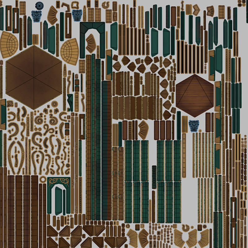 Birdcage Fancy Low-poly 3D model_9