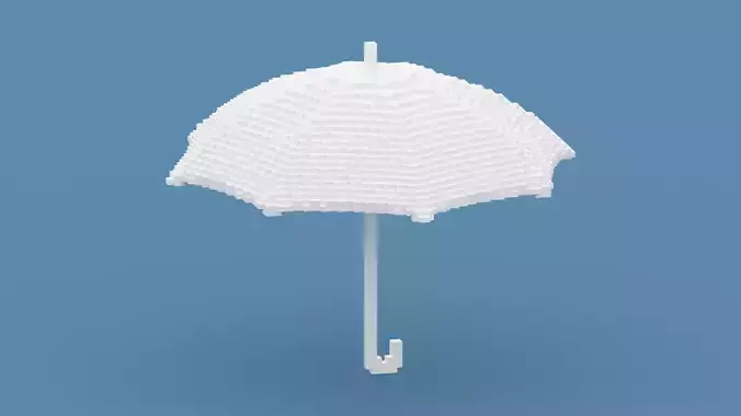 Voxel White Umbrella