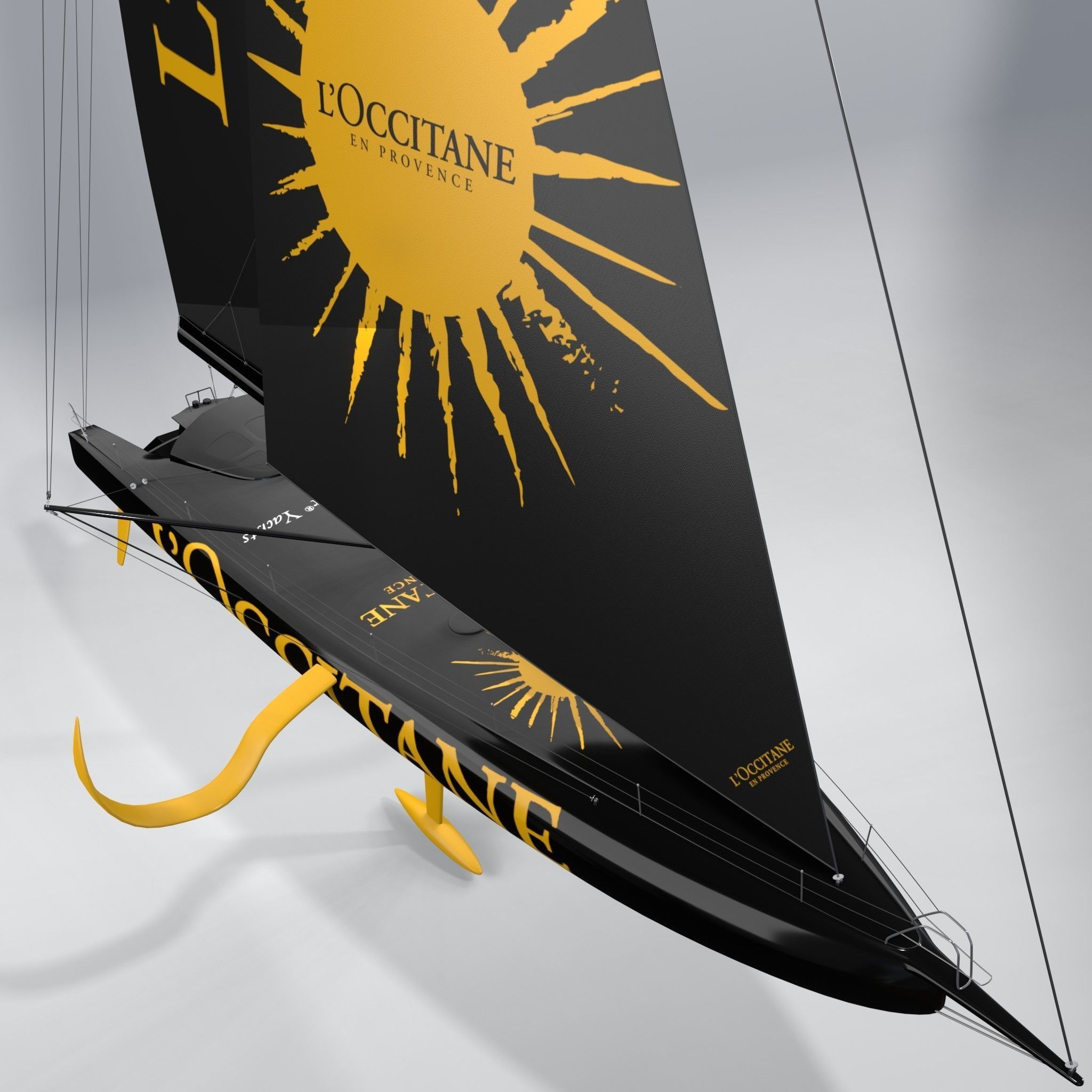  IMOCA 60 Ocean Race LOccitane Sailing 3D model_2