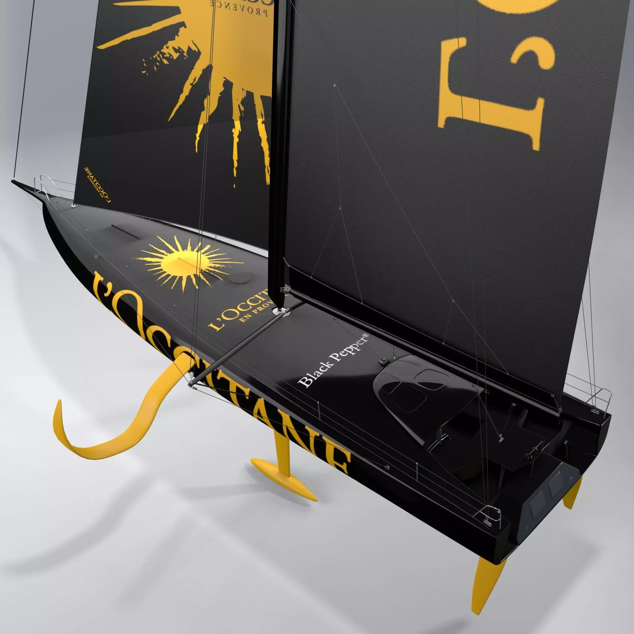  IMOCA 60 Ocean Race LOccitane Sailing 3D model_0
