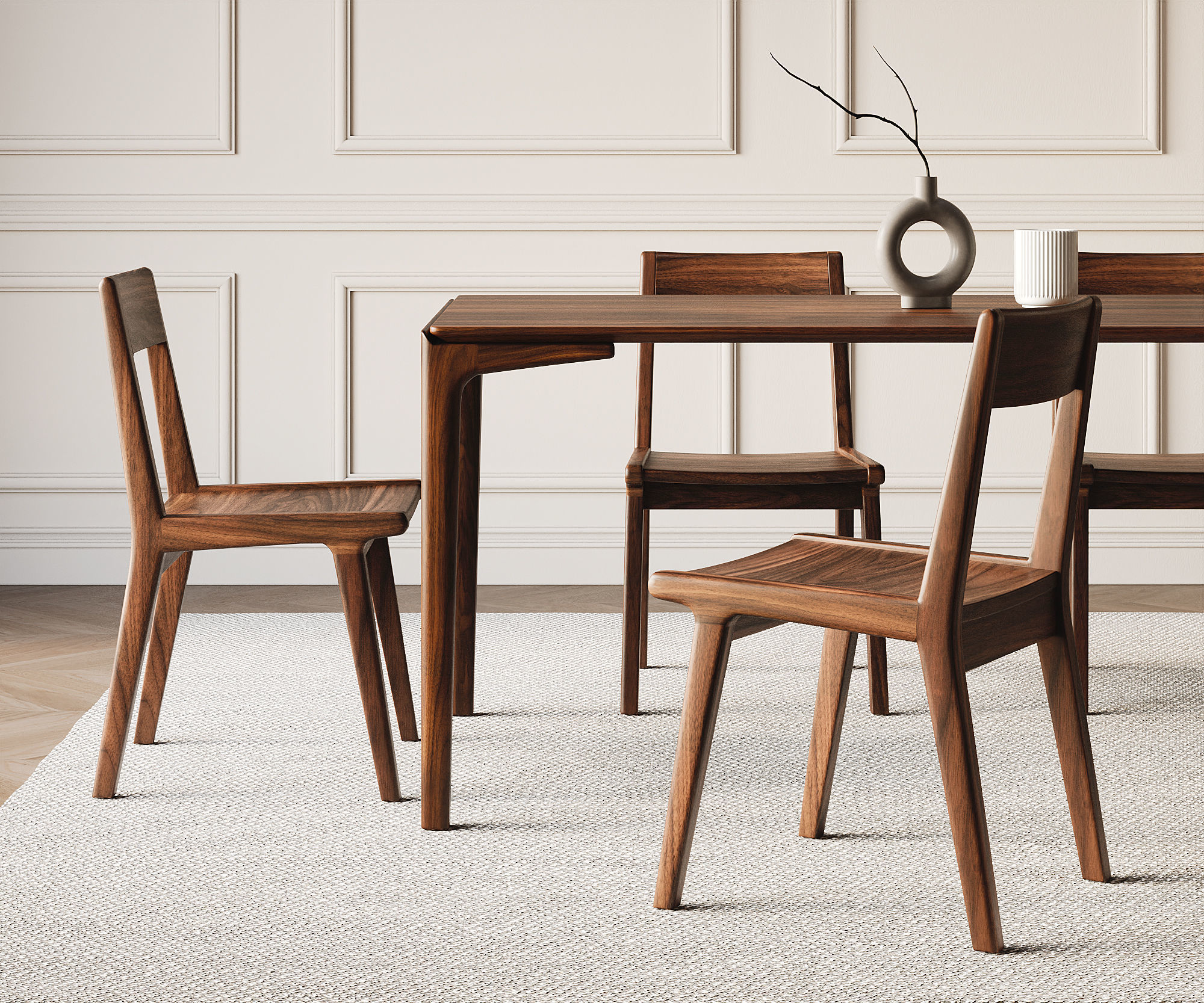 Dining Room Interior  ID408 3D model_4