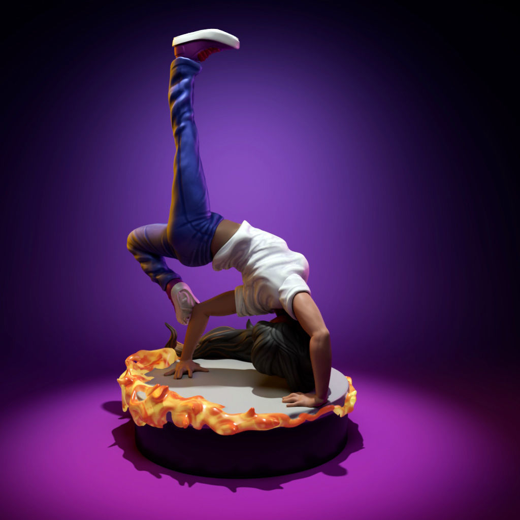 B-Girl - Freeze Style 3D print model_3