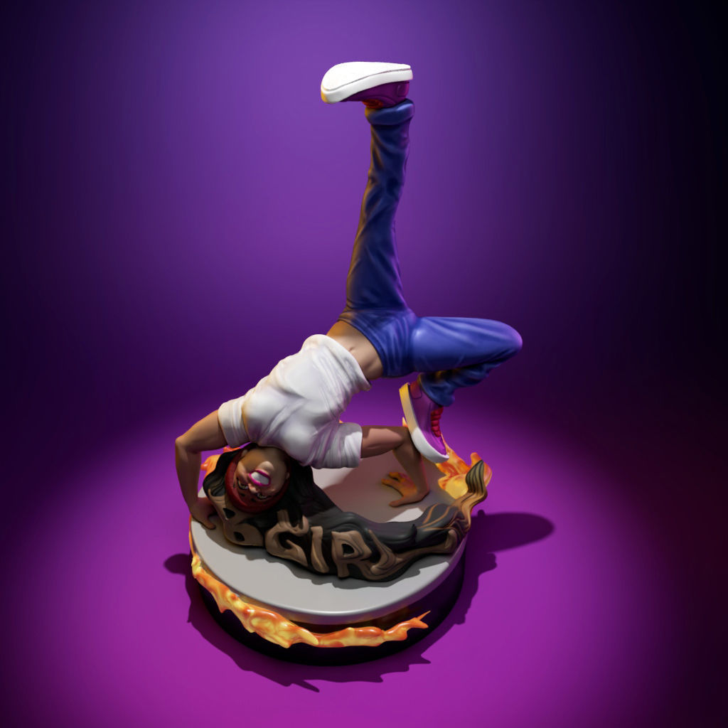 B-Girl - Freeze Style 3D print model_4