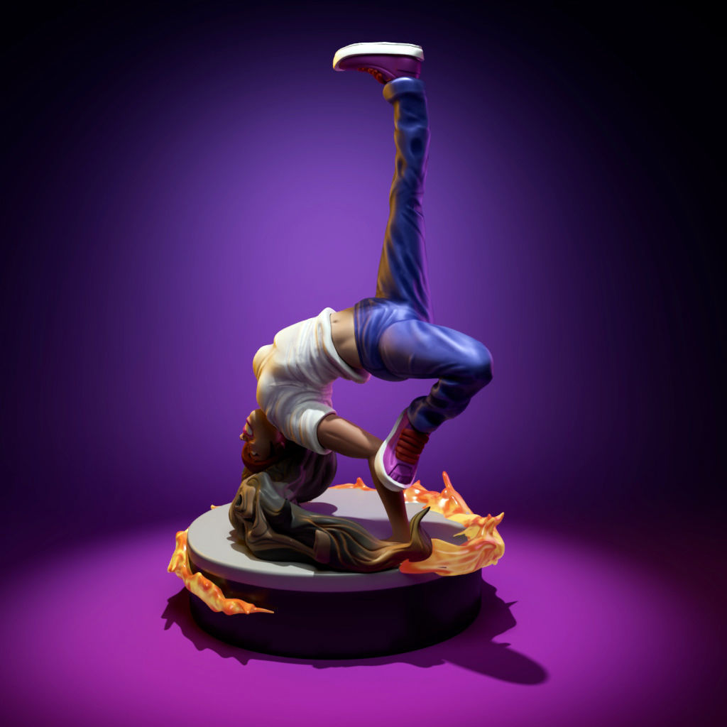 B-Girl - Freeze Style 3D print model_1