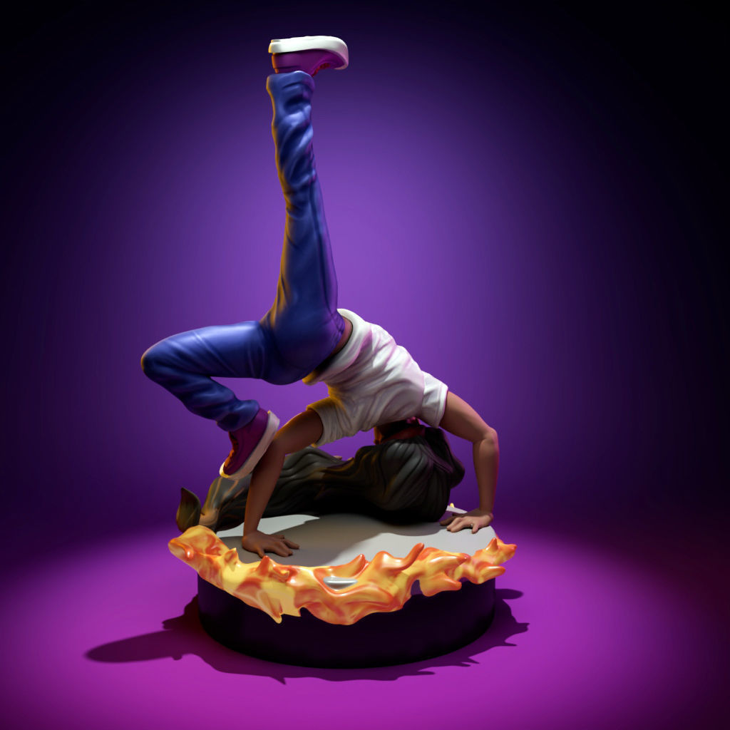 B-Girl - Freeze Style 3D print model_2