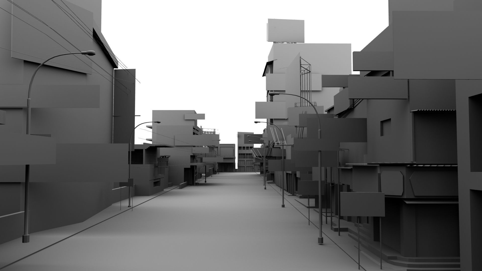 india street 3d model 3D model_32