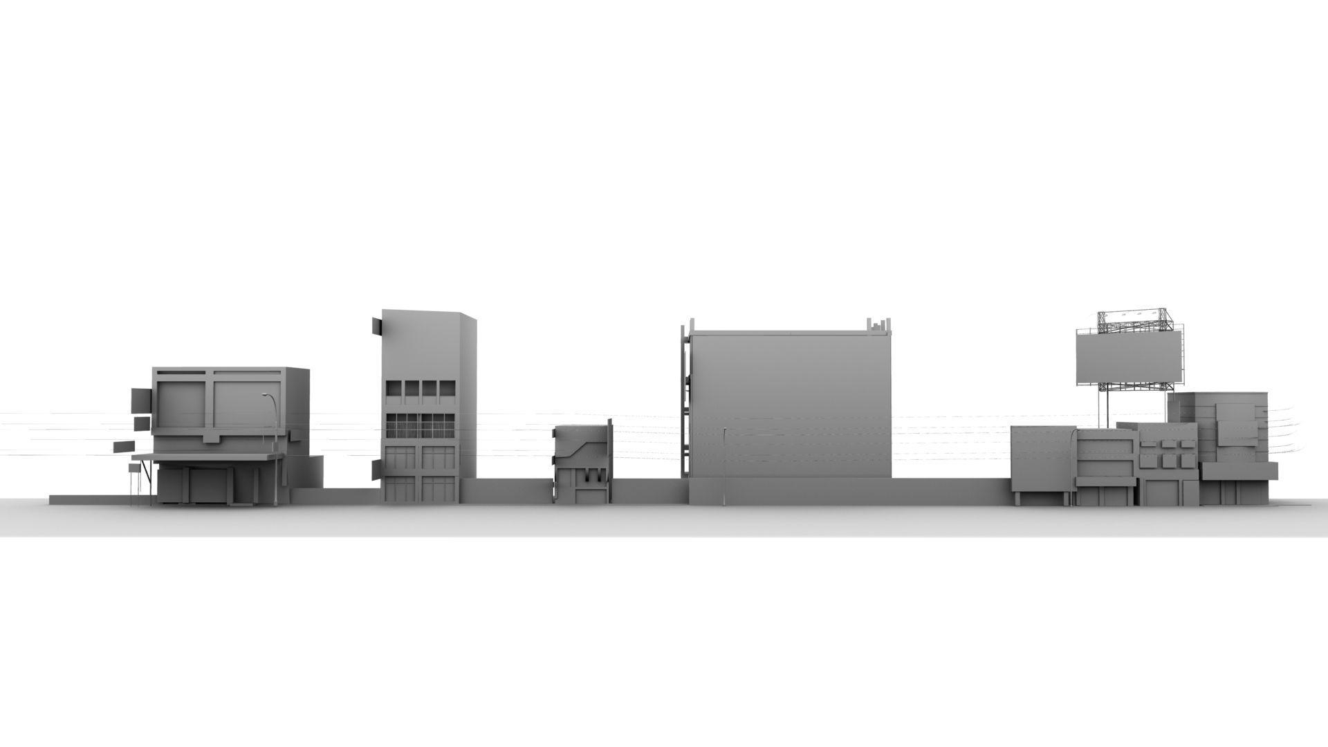 india street 3d model 3D model_6