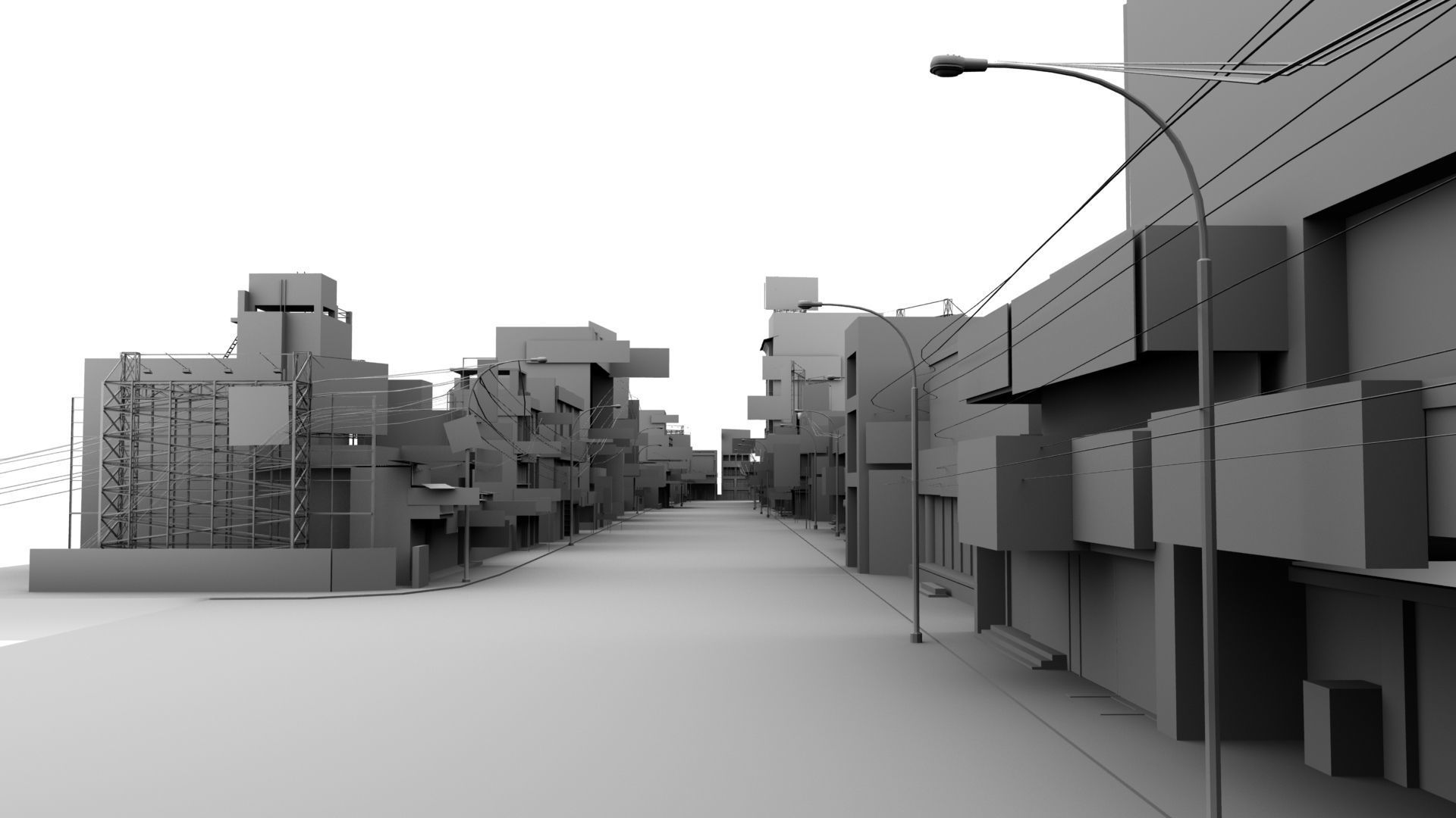 india street 3d model 3D model_28