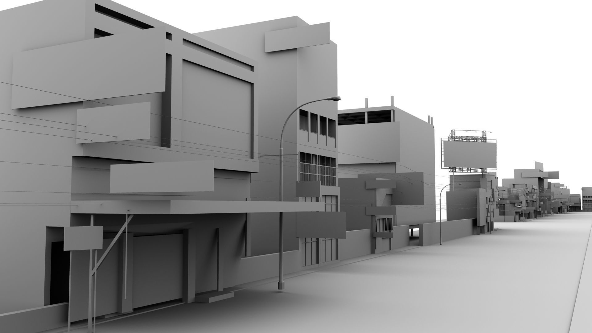 india street 3d model 3D model_12