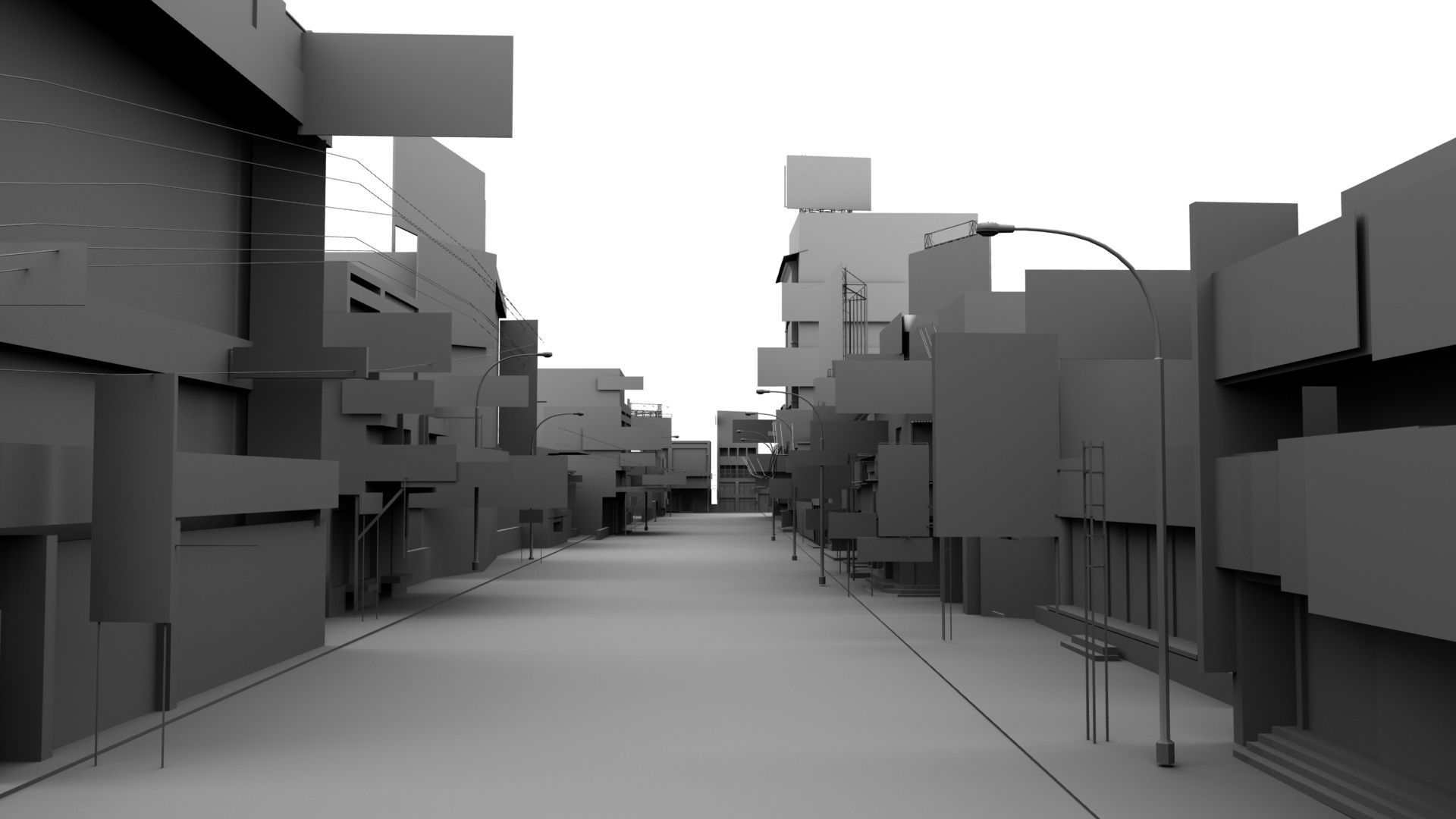 india street 3d model 3D model_31