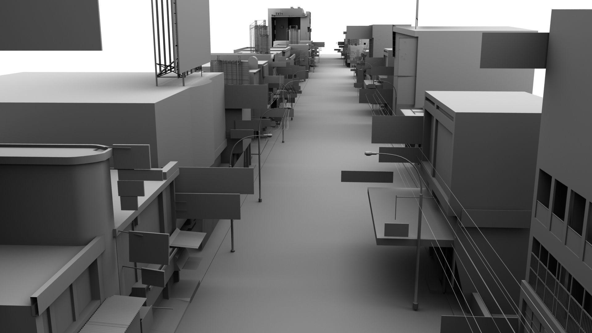 india street 3d model 3D model_4