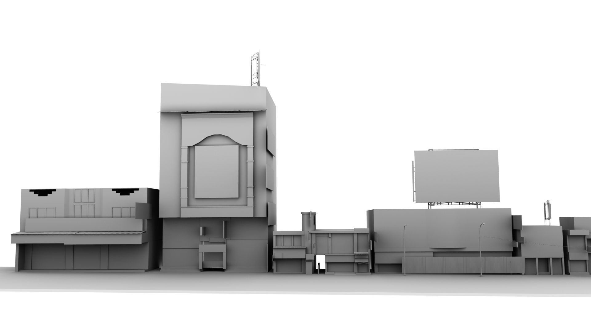 india street 3d model 3D model_13