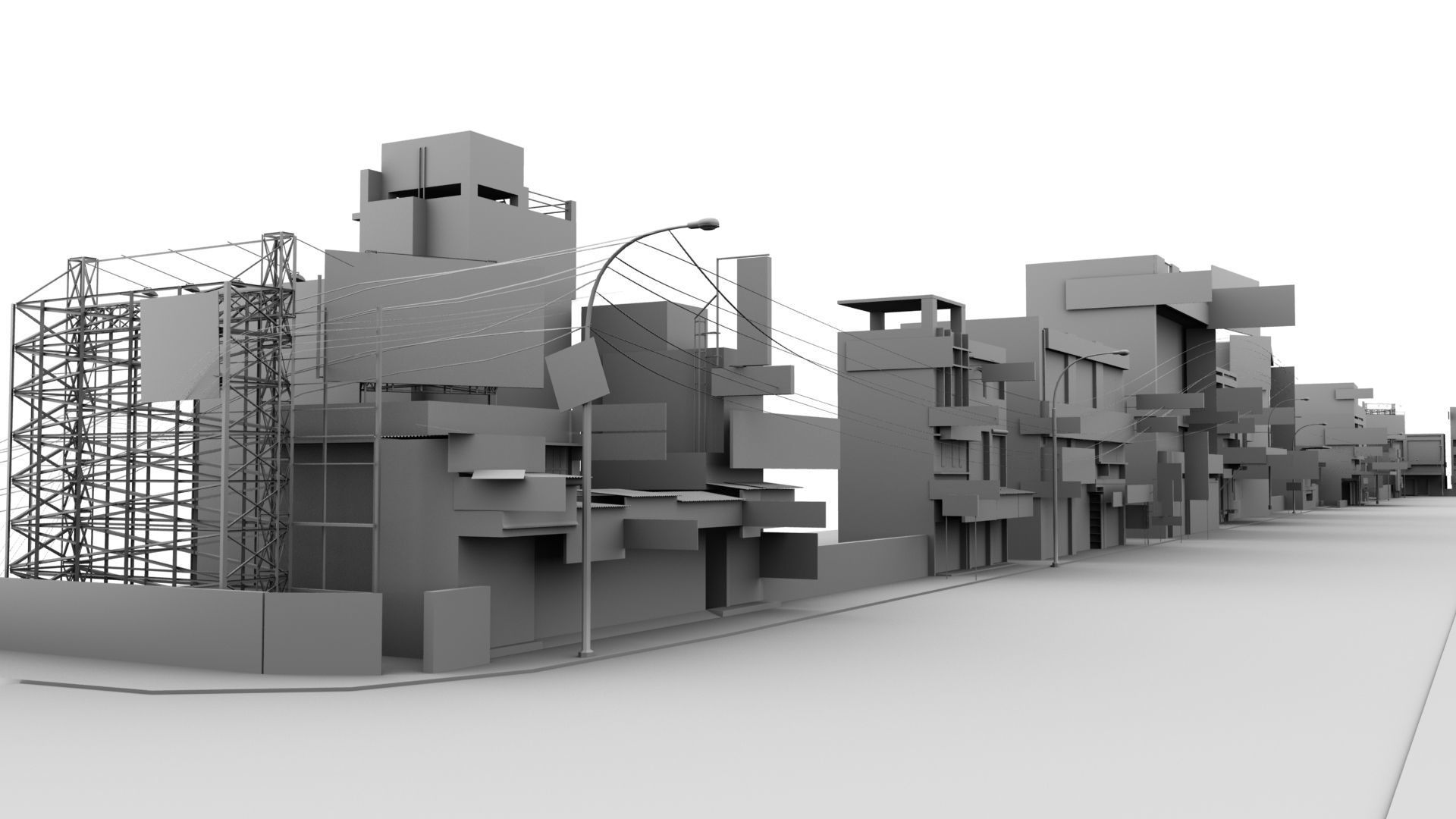 india street 3d model 3D model_10