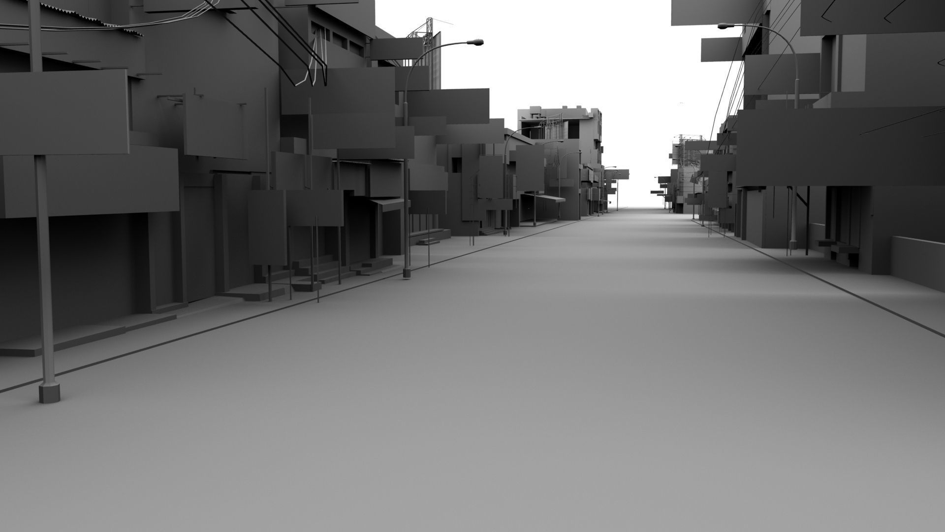india street 3d model 3D model_5