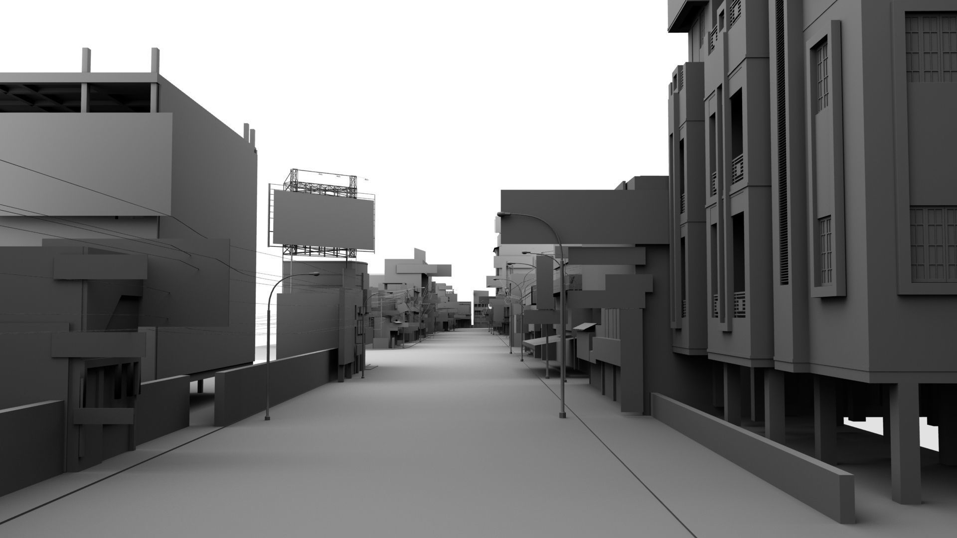 india street 3d model 3D model_11