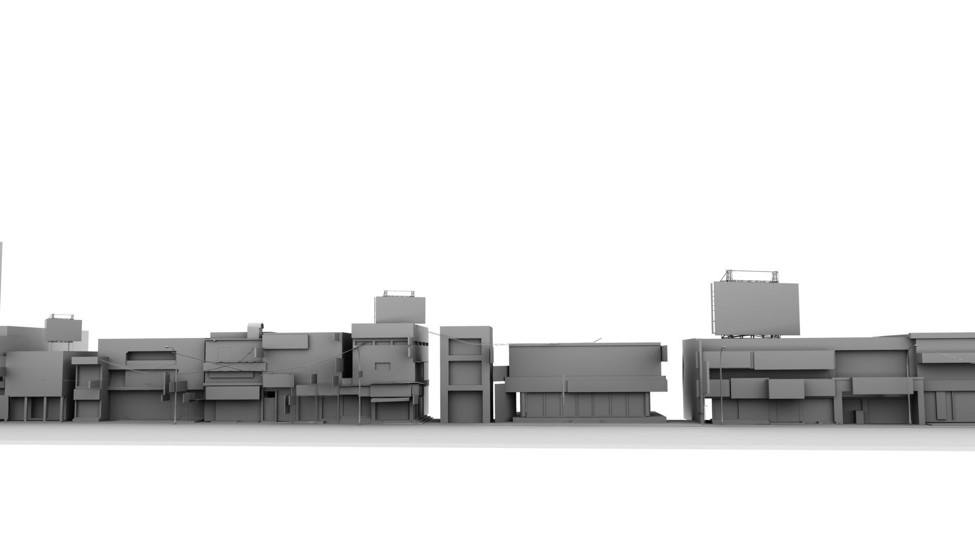 india street 3d model 3D model_14