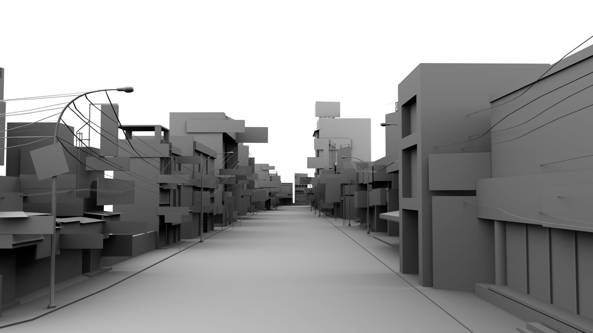 india street 3d model 3D model_29