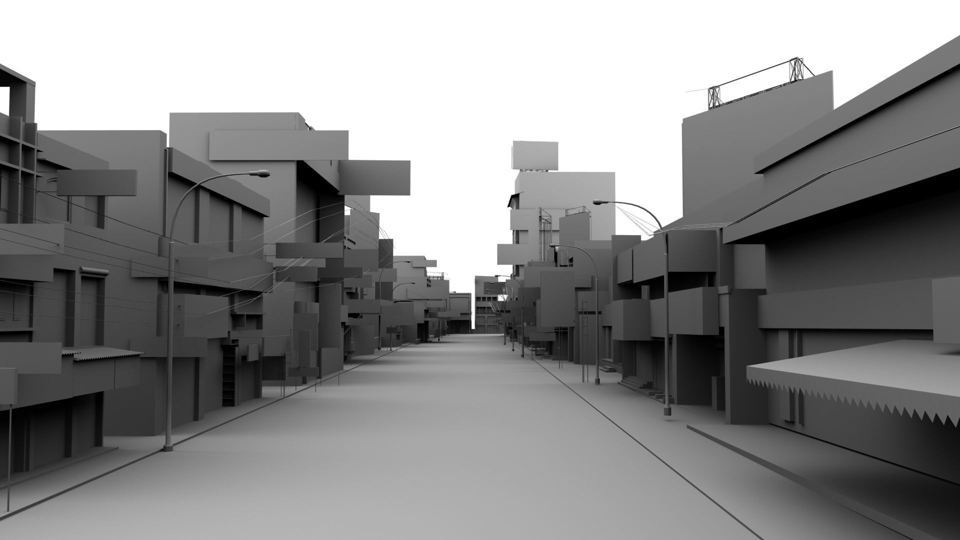 india street 3d model 3D model_30