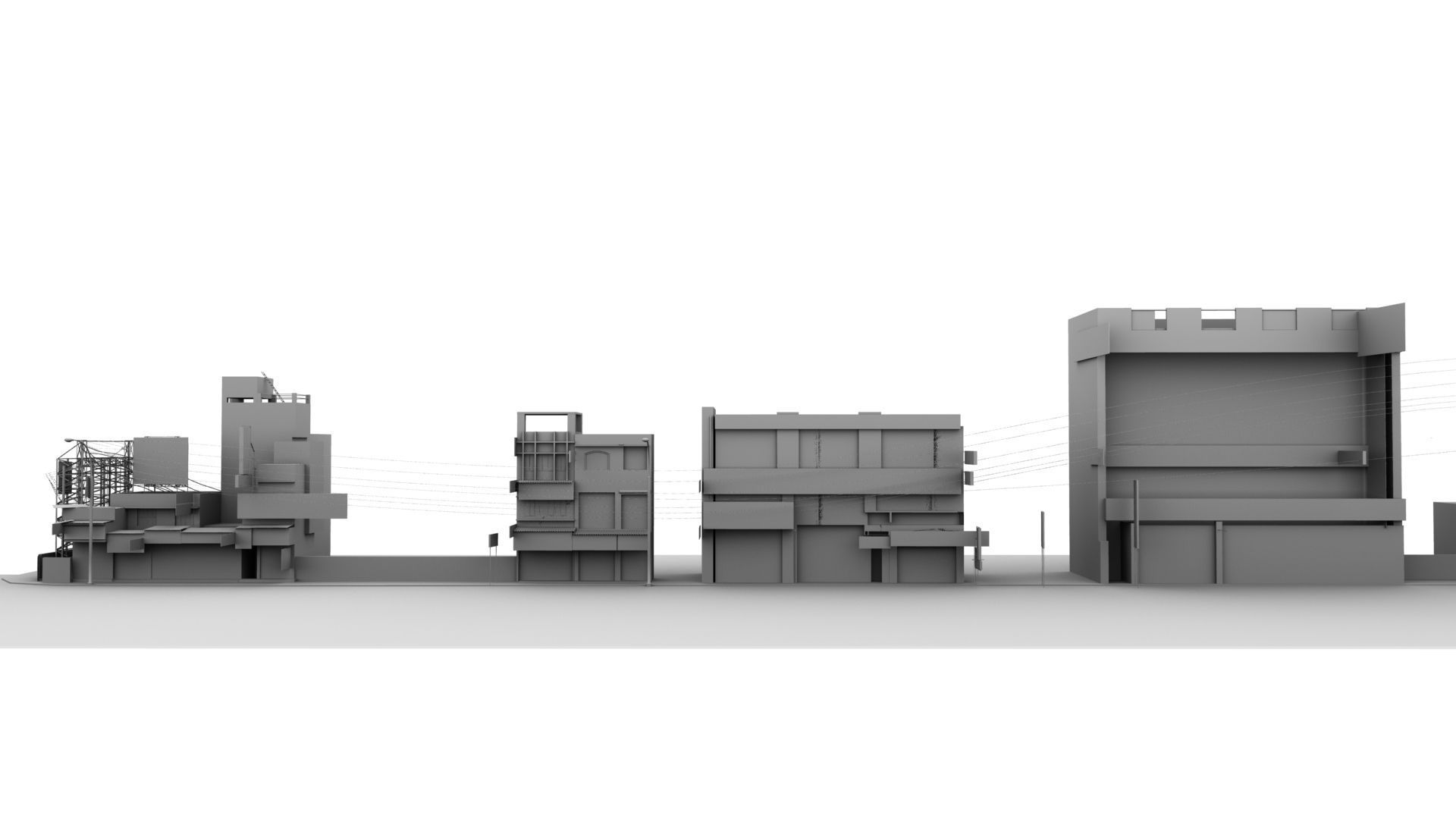 india street 3d model 3D model_7